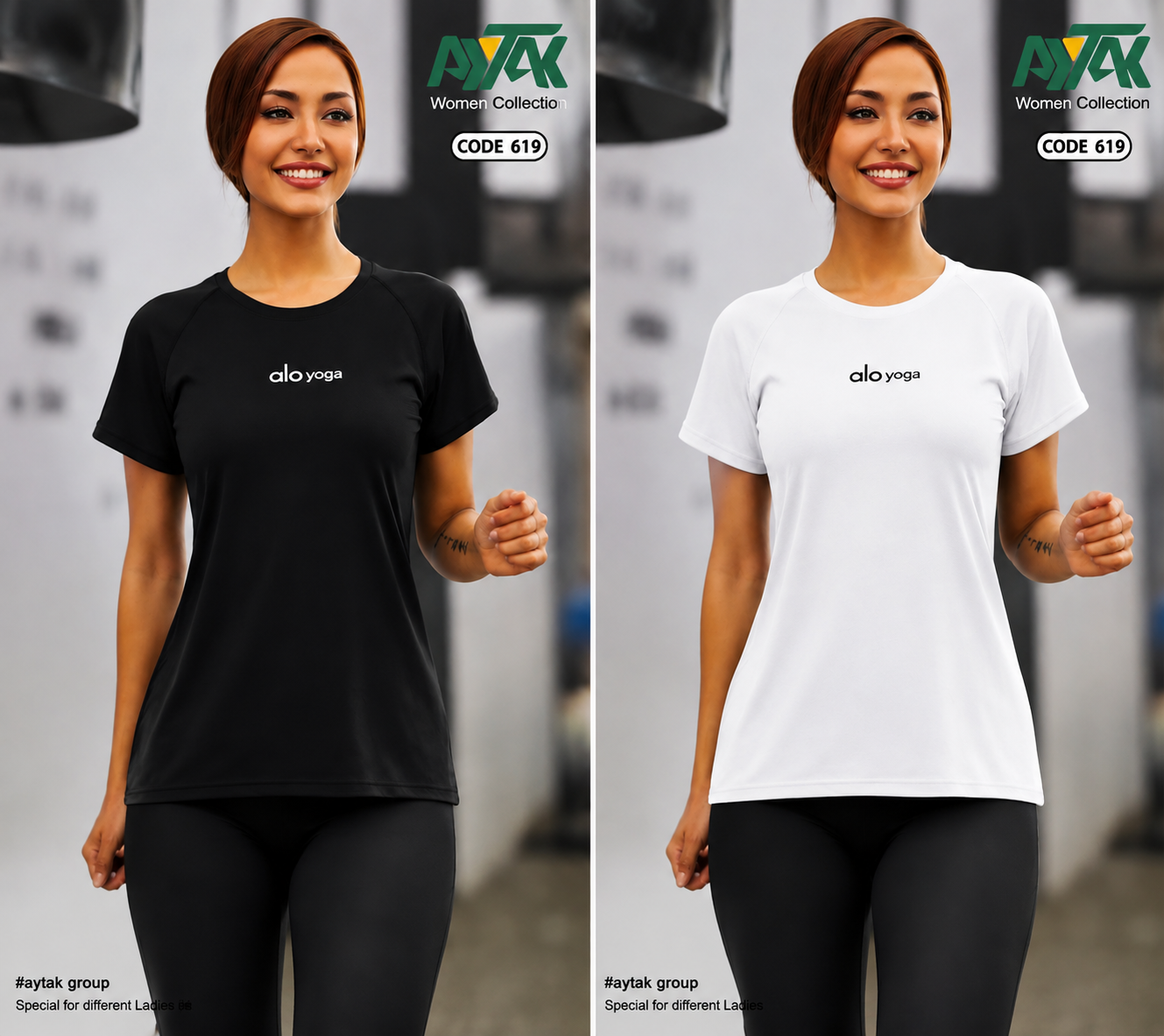 تیشرت alo پارچه لاکرا سایز ۳۷ تا ۴۲